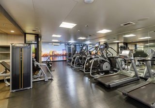 Fitness center at Ladd Tower