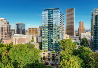 Aerial of Ladd Tower