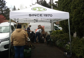 Rebuilding Together unloading the truck
