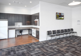 Miracles Central community room and kitchen