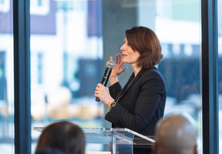 Margaret Salazar, NW Regional Administrator, HUD, speaking