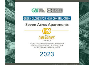 Green Globes Certificate