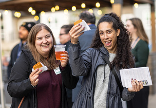 Guests enjoy treats from 1927 S'mores Company