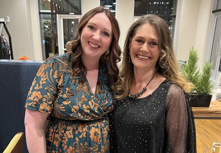 Kara Lassan and Melissa Robin at reception