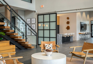 Clubhouse with lounge area and kitchen