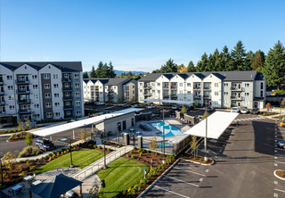 Aerial view of Pool and Spa