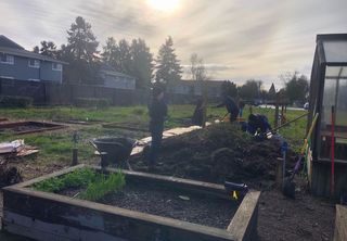 Fairhaven Gardens Clean-up Team in Garden