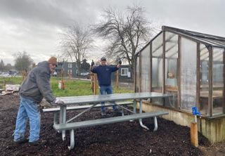 Fairhaven Gardens Clean-up Workers