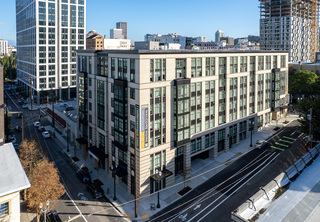 Aerial view of Tiller Terrace in Goose Hollow Portland