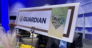 Guardian sign at Corporate Philanthropy Awards